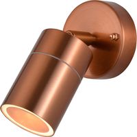 Litecraft Kenn Spotlight Outdoor Wall or Ceiling Adjustable Fitting - Copper