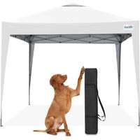 Quictent Abri événementiel portable pop-up 3x3m, blanc