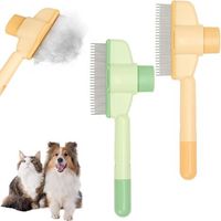 Peigne Anti Puces pour Chat et Chien, 2pcs Peigne Anti-puces pour Animaux de Compagnie, Brosse anti Puce Chien, Brosse anti Puces pour Chat, Brosse de toilettage pour Chats, Brosse anti-puces