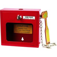 Coffret vanne police avec serrure