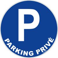 Panneau Parking privé - Rigide Ø450mm - 4080390