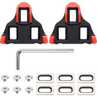Crampons SPD-SL, Compatibles avec Shimano Cales de Pédale Vélo SH10/SH11/SH12 Chaussure Plaques Velo de Antidérapantes 0° Cale Pied pour Vélos de Rout Course Appartement D'intérieur