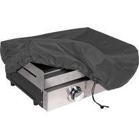 Housse Plancha Imperméable, 600D Couvercle Plancha, Bache Plancha avec Cordon, Housse de Protection Plancha Anti-Vent,Anti UV (52 50 25cm,Noir)
