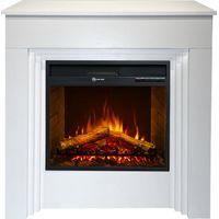 Cheminée Électrique Bellini, Sur Pied, Bois Blanc, Fabriquée En Italie, L96Xp35Xh96