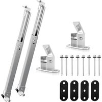 TolleTour Lot de 2 supports de fixation pour centrale électrique de balcon Support de panneau solaire réglable pour installations photovoltaïques Angle d'inclinaison 0-60°