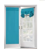 Blackout Curtain for French Doors - Thermal Insulated Blackout Glass Door Curtain Panel Tricia Curtain for Door Window Curtains, 1 Panel, 26 x 68 Inches, Burgundy