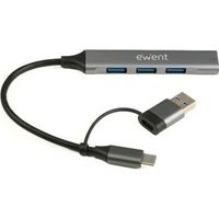 El EWENT EW1154 Hub USB-C es la solución ideal para ampliar la conectividad de tu portátil o dispositivo USB-C de forma rápida y sencilla. Gracias