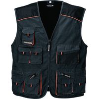 TERRATREND Weste Gr.52 dunkelgrau/schwarz/orange TERRATREND