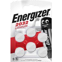 Energizer Lithium CR2032 Batteries Card 6