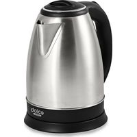 Bouilloire Electrique Inox 1.8L - Dolce Casa DC-BL-1-8L-INOX - 1500W, Protection anti-surchauffe, Arrêt auto. à ébullition