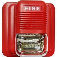 Fire Alarm Warning Strobe Siren Horn Sound & Strobe Alert Security System for Home Office Hotel Rest