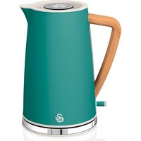 SWAN SK14610GRENEU Bouilloire électrique 1,7L Ultra Rapide Sans Fil Design Moderne Nordic 2200W Vert