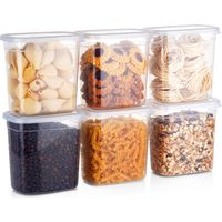 Contenants pour produits en vrac avec couvercle 1,85 l 6 pièces.