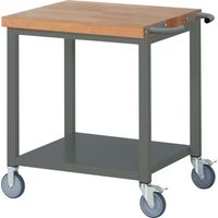 STIER Fahrbare Werkbank Premium mit Ablageboden BxTxH 750x700x880 mm