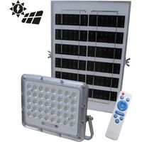 PROIETTORE LED C/PANN. SOLARE C/TELECO MAURER 100W IP65 1000LM-CF.SCATOL