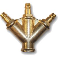 Druckluftverteiler 3/8" mit Stecknippel 3-Fach