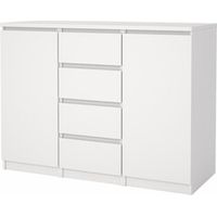 KIT MADIA 2ANTE+4CASS NAIA 121X50X91CM BIANCO