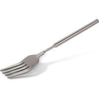 Fourchette de table en acier inoxydable, longue fourchette télescopique pour barbecue, dîner et dessert