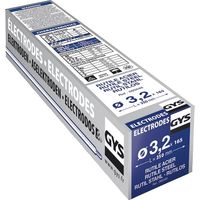 GYS – Électrodes enrobées rutiles universelles 6013 – Pour aciers non alliés – Ø 3.20 mm – Soudage toutes positions – Facilité d’amorçage