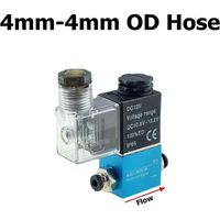 Électrovanne pneumatique 12 V/24 V/220 V, 2 positions, orifice 1/4", 2 voies normalement fermée, référence 2V025-08, pour compresseur d'air. Tuyau 4 mm x 4 mm, 220 V CA