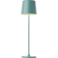 Lampe de table d'extérieur LED brillante Kaami Lampe de table LED mobile, USB, 37 cm, 310 lm, 3000 K, dimmable, vert iceberg