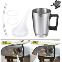 Kit Renovation Phare Voiture pour l'Oxydation et Les Rayures, Renovateur Phare Voiture avec Tasse d'atomisation , Polymerisation Phare