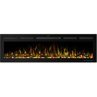 Parrot Uncle 152cm Built-In Electric Fireplace Insert LED Flame Heater 750W 1500W Remote Control Timer Dual Flame Adjustable Brightness