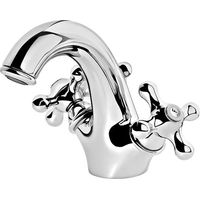 Miscelatore per lavabo monoforo modello antico con piletta di scarico 1"1/4 Mamoli Epoca 44160000E151 Cromo