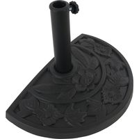 Base piede per ombrellone modello Parla acciaio nero 9kg