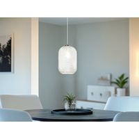 Pendelleuchte ASHFORD einflammig Kristall Glasschirm Klarglas, Ø 20cm