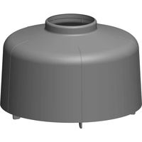 ATEC Chapeau d'extrémité DN 60 noir , 160364