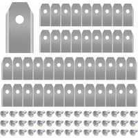 Pack of 45 titanium blades for robotic lawnmowers – Compatible with Husqvarna, Gardena, Yardforce – 3g-0.75mm – With 45 screws