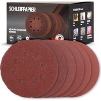 Set de papier abrasif rond grain 40-240 pour