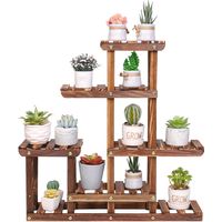 Unho – Étagère à plantes en bois massif 5 niveaux – Support pour balcon et intérieur – Dimensions 60x61.5x11.5cm – Charge max 15kg par tablette