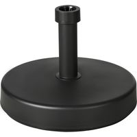 Base para parasol de jardín en plástico PP, 18 kg de peso, Ø45x33 cm, negro