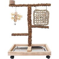 Perchoir pour perroquet, support pour cage à oiseaux avec roulettes, support pour perchoir