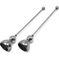 Coupe-œuf Outil D'Oeuf en Acier Inoxydable Séparateur de Jaune d'œuf Couvercle à Oeufs en Acier Inoxydable Coupe-Coquille pour Oeufs durs et Mous, ouvre-Oeufs pour la Maison Cuisine 2Pcs (Argent)