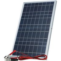 – Panneau solaire 30W 12V/18V – Monocristallin IP65 – Design portable avec clip alligator – Utilisation intérieure/extérieure