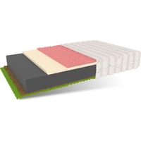Matratze 90x200 Kaltschaummatratze 7 Zonen RELAX H3 H4 22 cm Latex Visco Kokos HR Schaum BAMBOO