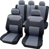 Petex Juego de Fundas para Asiento Dakar gris y negro