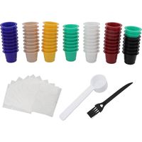 Capsules de café jetables rechargeables, 60 pièces, filtre de tasse pour café Nespresso, magasin de thé au lait
