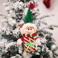 Christmas Decorations Candy Can Candy Jar Gift Bag Christmas Tree Pendant Creative Home Gift for Kids Green hat Gift Bag Pendant