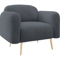 Fauteuil Comfivo Beatitudo I, Uttario Velvet 2970, 75x90x71cm, Tissu, Pieds: Métal, 0