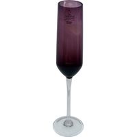 Vetrerie Riunite ABC, set 6 calici flute 25 cl, in vetro colorato, ametista