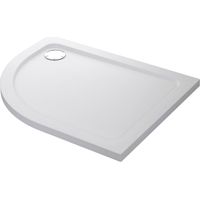 Mira Quadrant Anti Slip Shower Tray Right Offset Bathroom 0 Upstands 1000x800mm