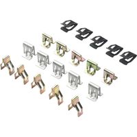 20X Universal Car Clip Instrument Panel Metal Rivet Auto Console Dashboard Radio Decorative CD Snaps Fastener Buckles Automotive fasteners and clips