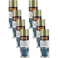 Lot de 8 bombes de peinture - Vert martelé - Belton - 400 ml