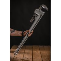 Hanger – Clé à griffe alu 900 mm pour tubes acier jusqu'à 140 mm – Mâchoires acier traité double trempe – 121236