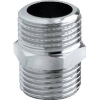 NIPPLES DOPPIO OTTONE CROMATO Misura: 1/8