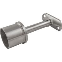 ECONOMY Rohrstütze verstellbar, Rohr ø 42,4 x 2,0 mm,Edelstahl geschliffen V2A